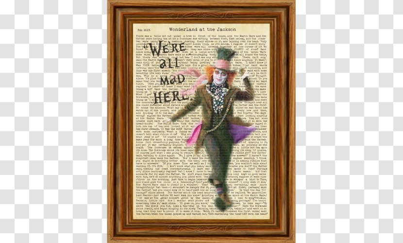 Alice's Adventures In Wonderland Mad Hatter Fairy Tale - Clown - Alice Card Transparent PNG