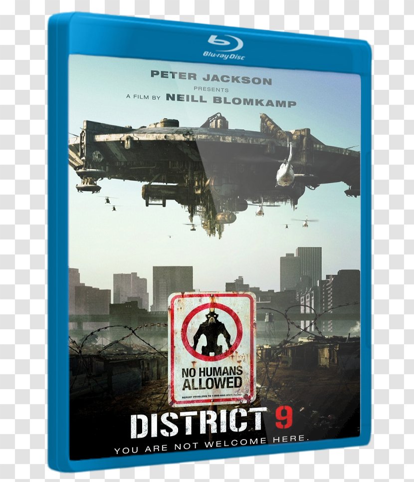 Film Poster Science Fiction Director Extraterrestrial Life - Signage - District 9 Dvd Menu Transparent PNG