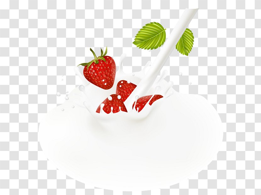 Milkshake Strawberry - Milk Transparent PNG