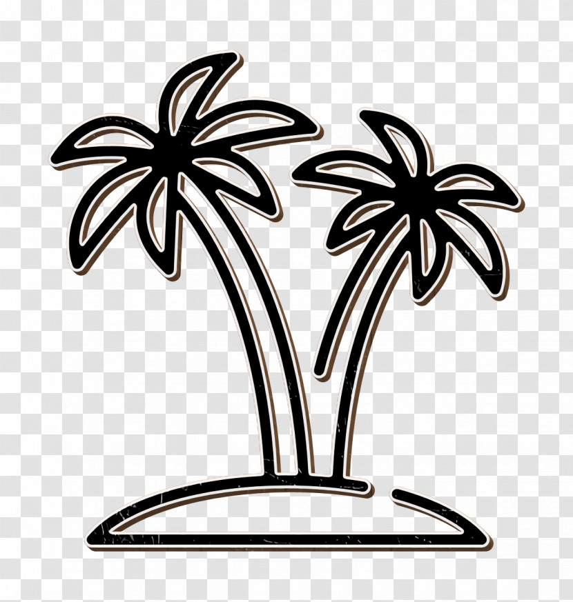 Palm Tree Icon Holiday Travelling Icon Island Icon Transparent PNG