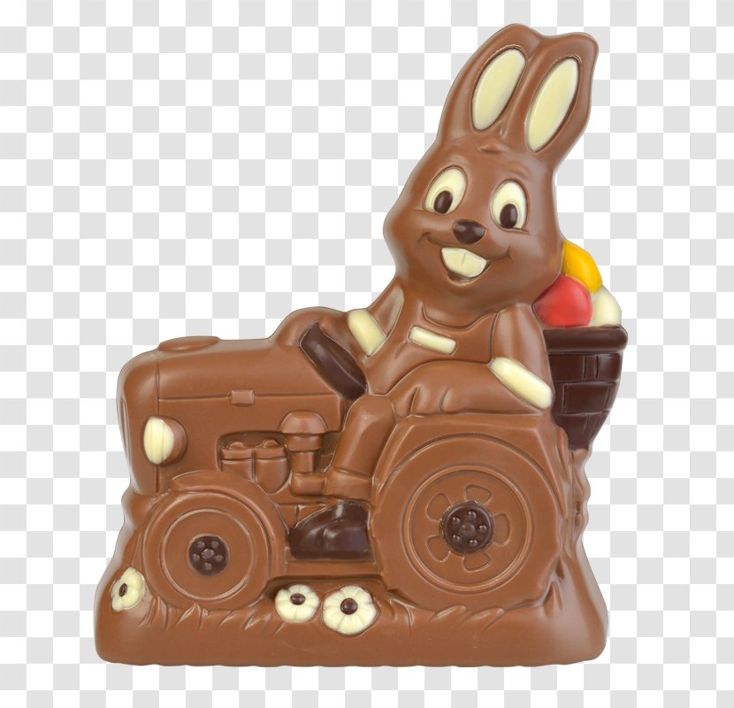 Tractor Easter Bunny Chocolate Leporids Rabbit - Christmas Transparent PNG