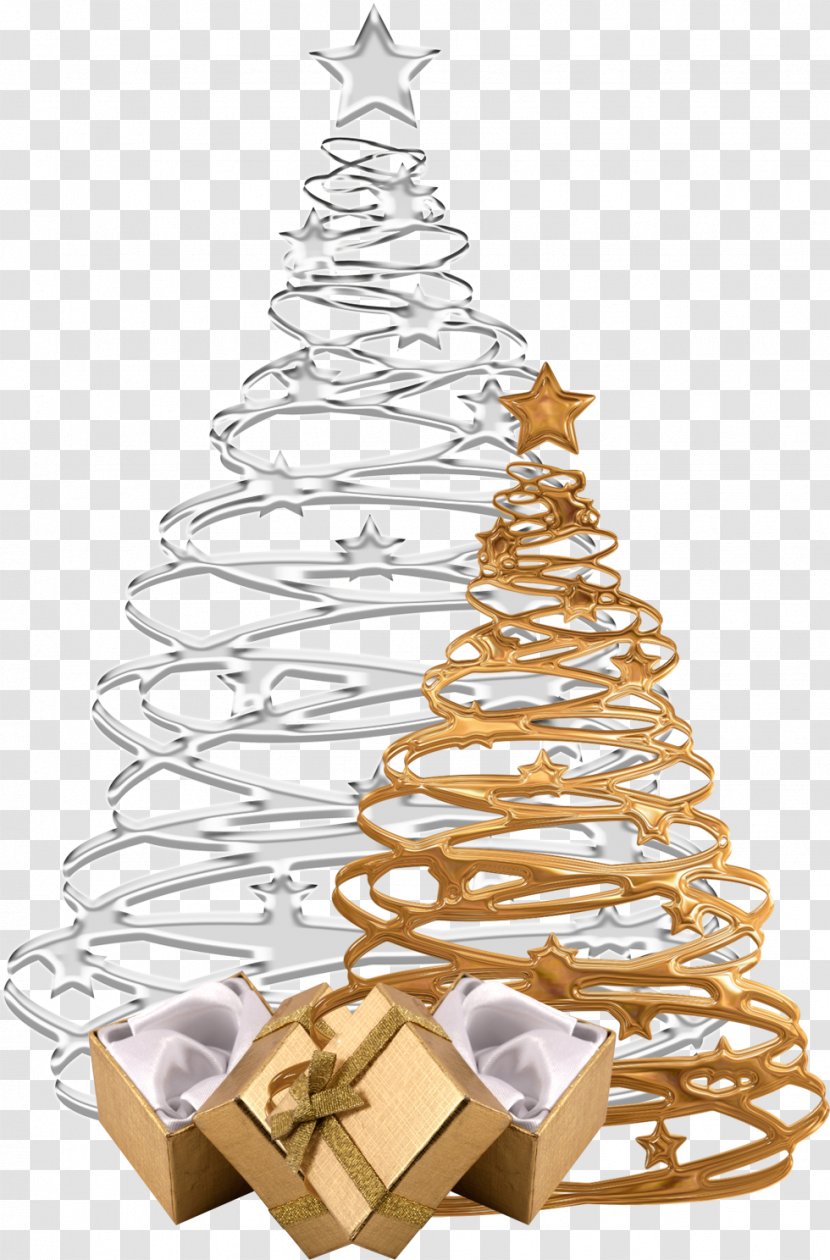 Christmas Tree Card Decoration - Decor - Eiffel Tower Transparent PNG