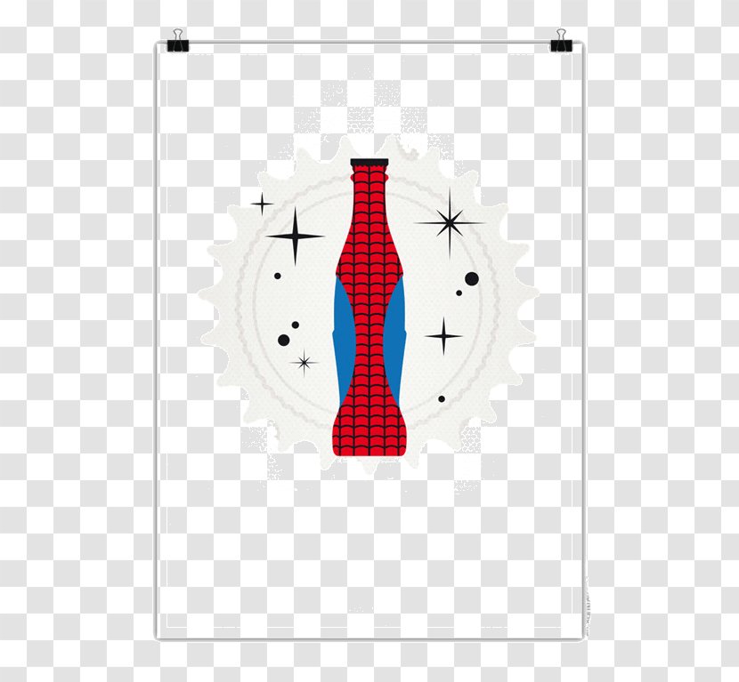 Polka Dot Brand Red Font - Creative Spiderman Soda Bottles Transparent PNG