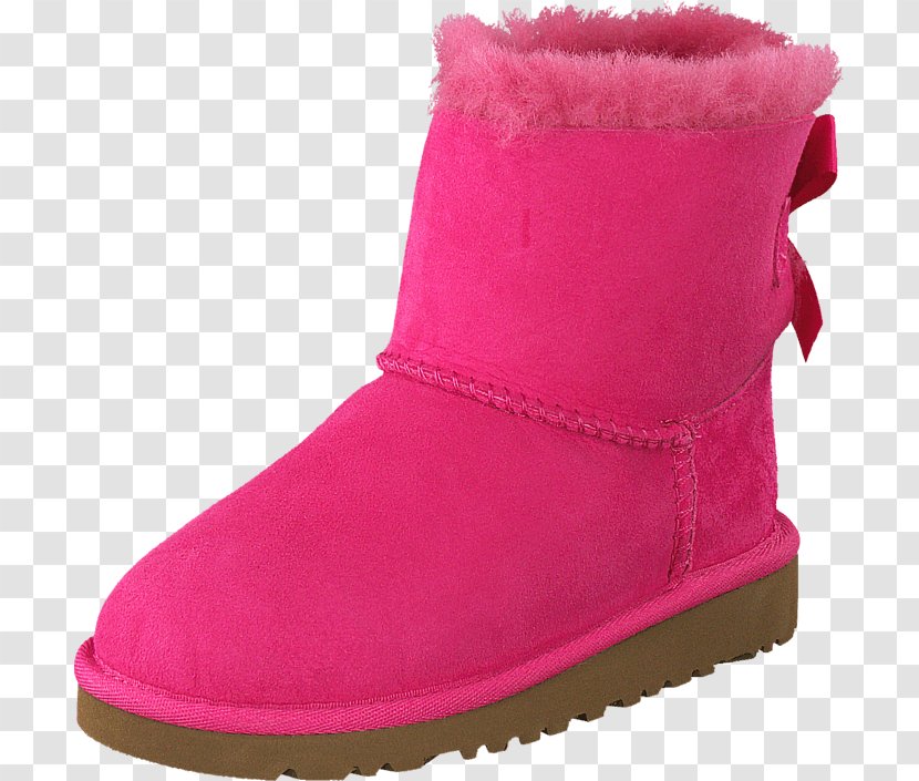 Snow Boot Shoe Product Walking - Magenta - Uggs Bows Transparent PNG