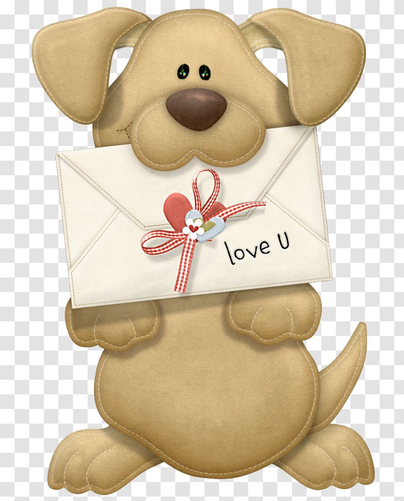Valentine Puppy Dog Valentine's Day Clip Art - Watercolor - I Love You PNG Clipart Picture Transparent PNG