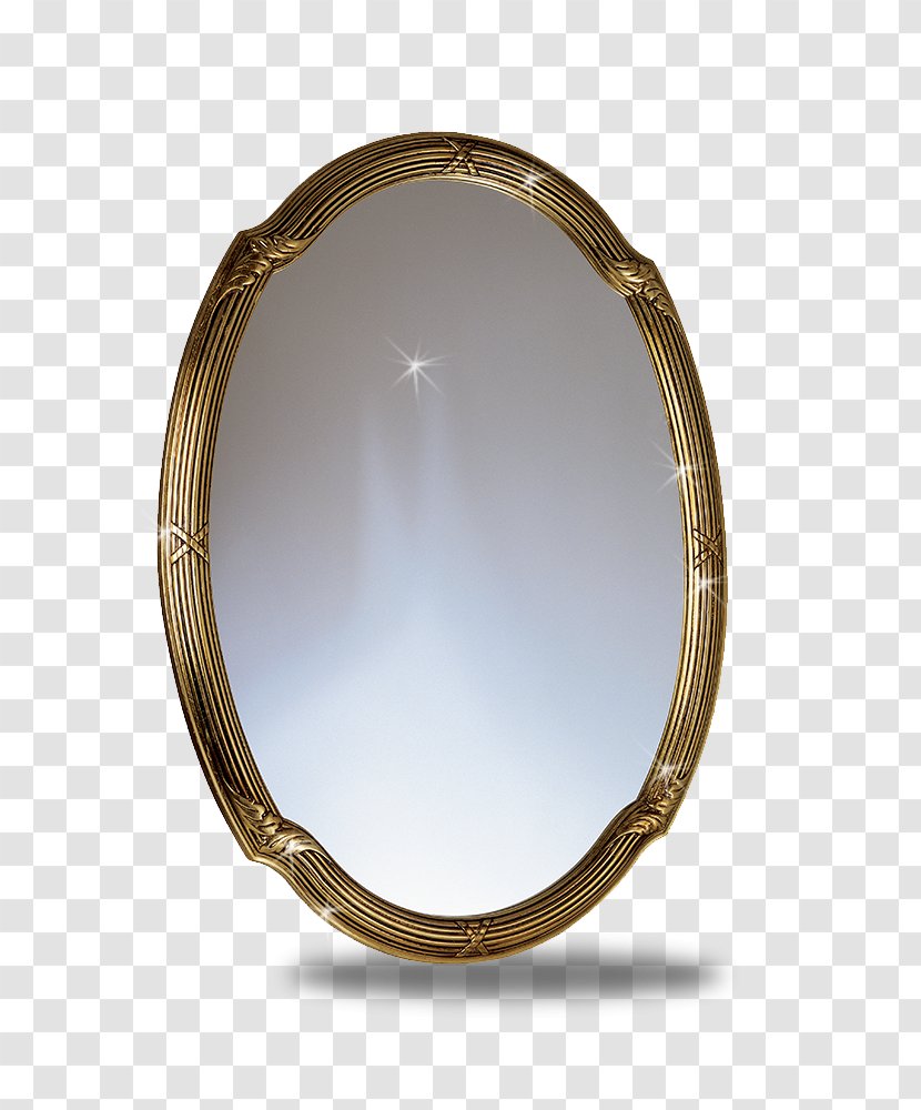 Mirror Circle - Brass - Beautiful Round Transparent PNG