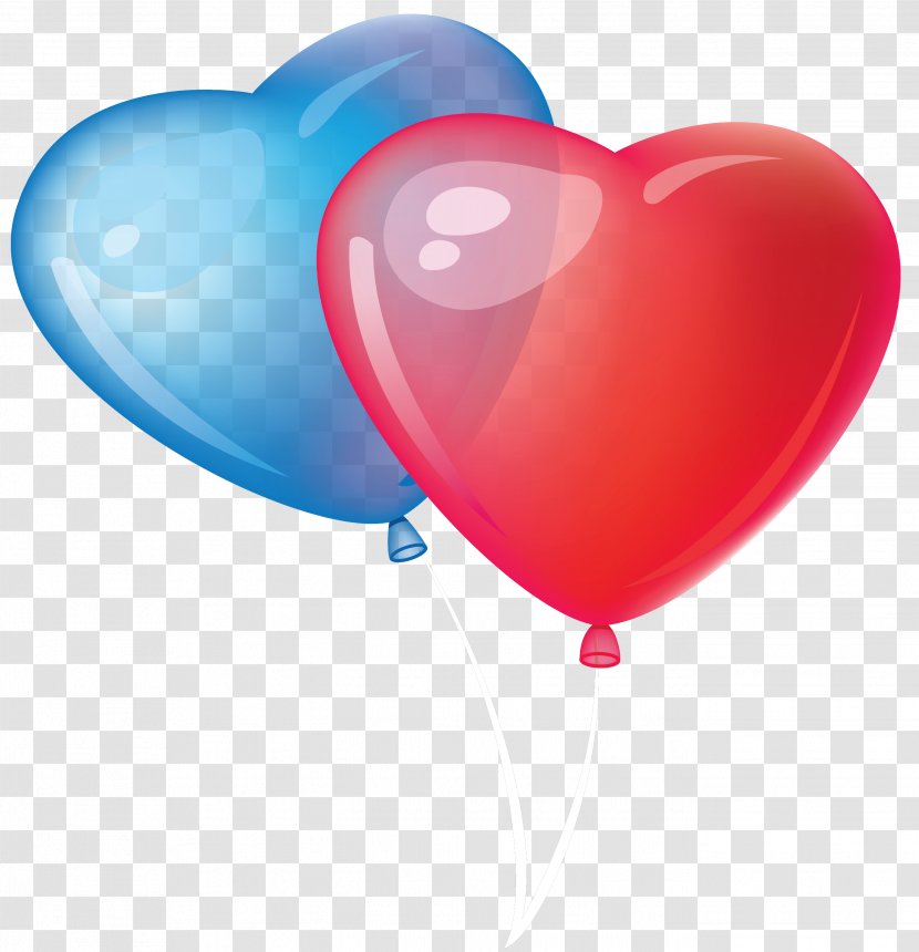 Balloon Valentine's Day Heart Clip Art - Cartoon - Valentine Balloons PNG Clipart Transparent PNG