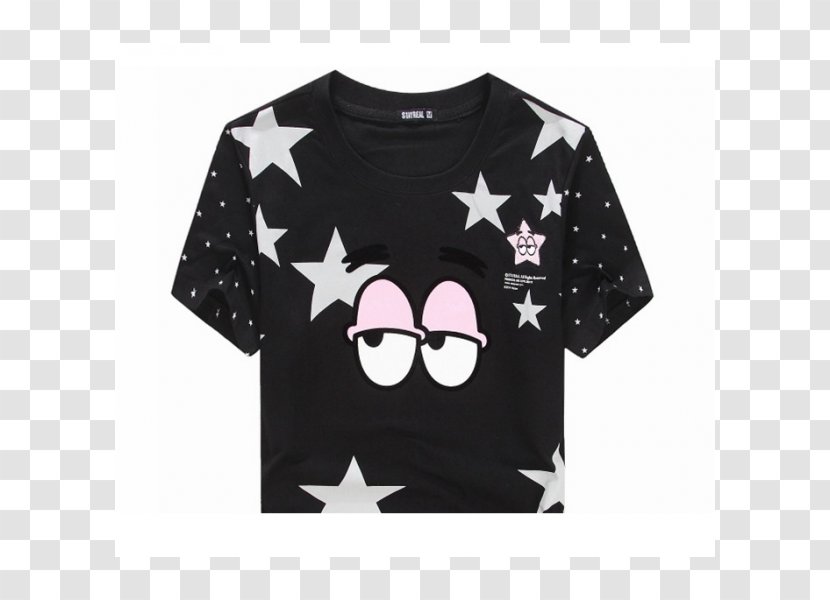 T-shirt Patrick Star Sleeve Crew Neck Clothing - Shirt Transparent PNG