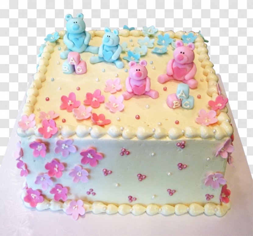 Birthday Cake Sheet Decorating Baby Shower - Flower - Gender Transparent PNG