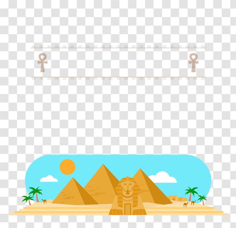 Egyptian Pyramids Ancient Egypt Euclidean Vector - Scene Transparent PNG