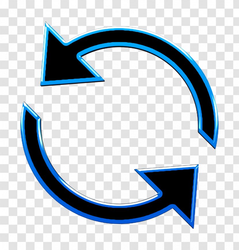 Sinchronize Icon - Symbol - Electric Blue Logo Transparent PNG