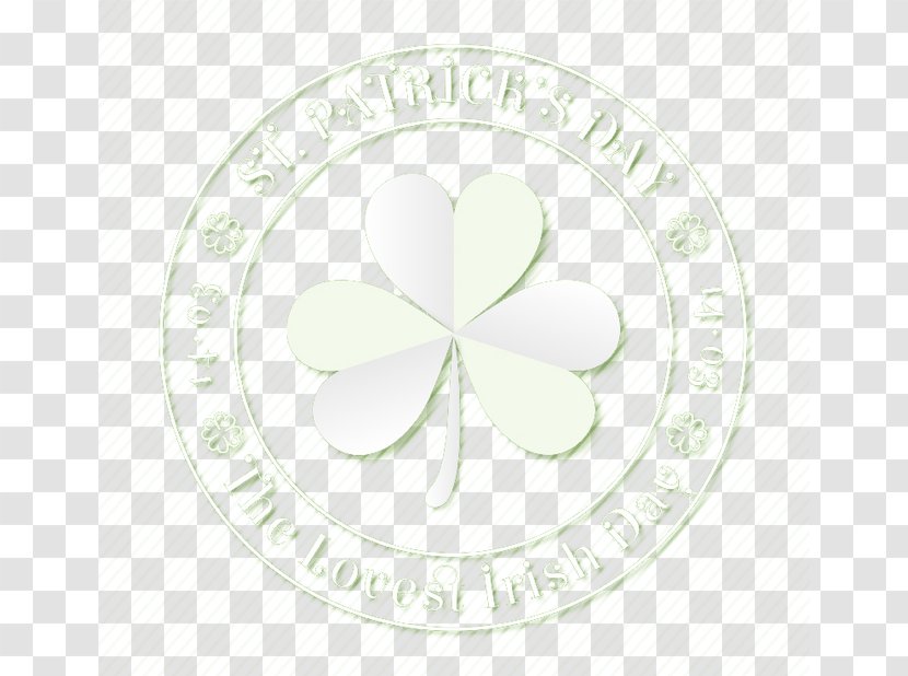 Circle Pattern - Oval - Fresh White Clover Transparent PNG