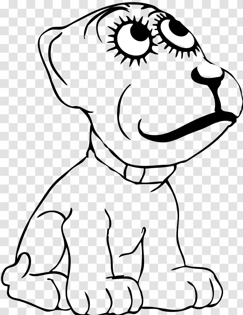 Chihuahua Cartoon Puppy Clip Art - Black And White Dog Transparent PNG