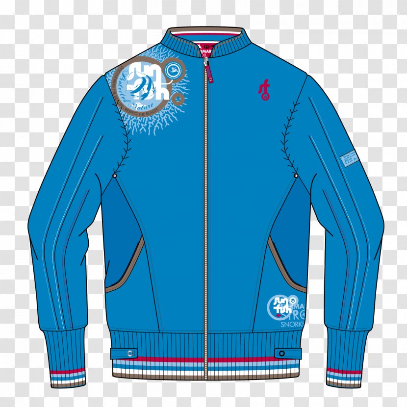 Clothing Jacket Outerwear - Blue Transparent PNG