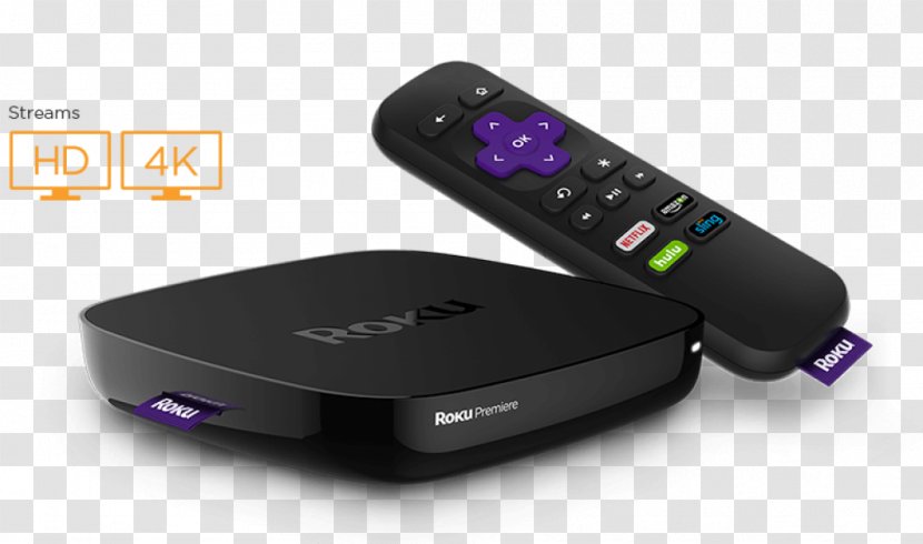 Roku Premiere+ 4K Resolution Streaming Media - Apple Tv 4k Transparent PNG