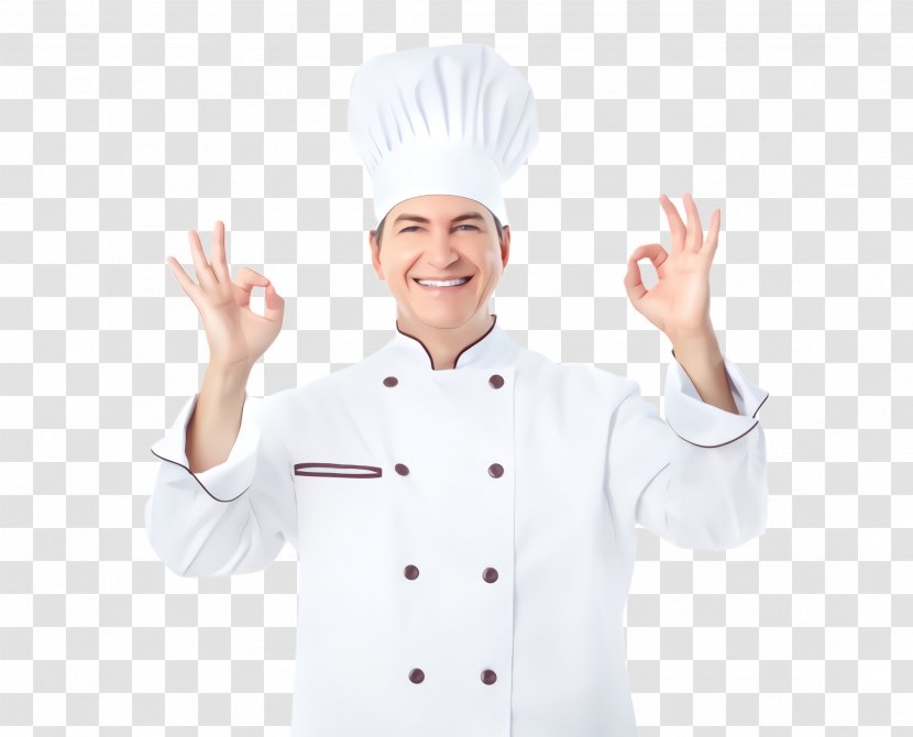 Cook Chef's Uniform Chef Chief - Gesture Transparent PNG