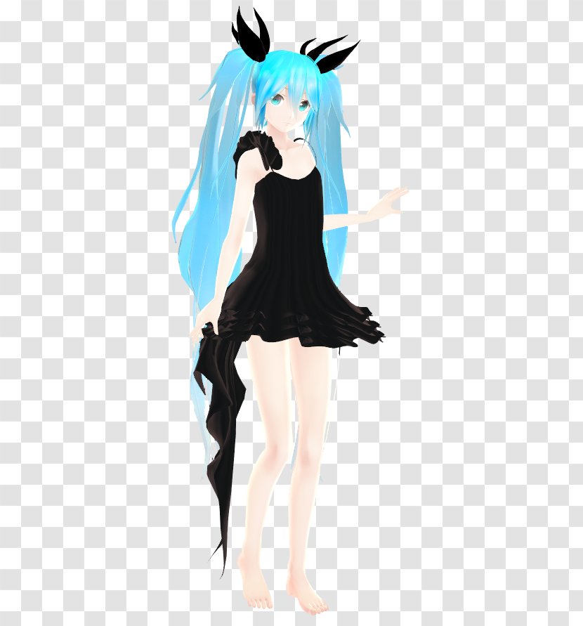 Hatsune Miku Model MikuMikuDance Vocaloid Fashion - Silhouette - Deep Sea Transparent PNG