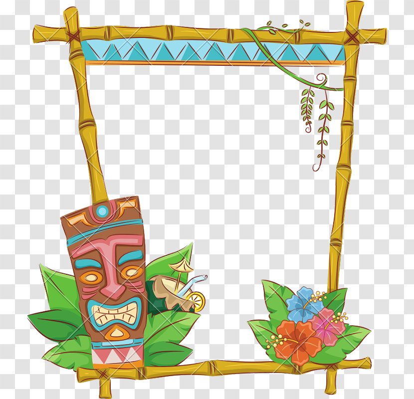 Hawaiian Language Tiki Picture Frames Clip Art - Fictional Character Transparent PNG