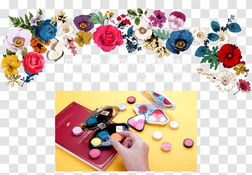 Cosmetics Beauty Parlour Flower Floral Design - Plastic - Makeup Banner Transparent PNG
