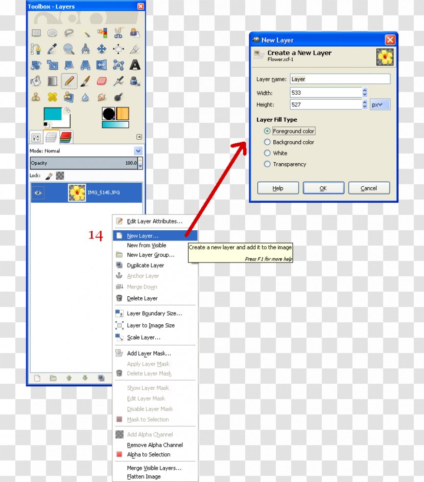 GIMP Computer Program Tutorial Screenshot Layers - Diagram - Irregular Arrangement Photo Transparent PNG