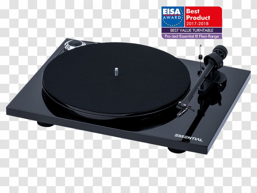 Pro-Ject Essential III Turntable Audio Phonograph Record Transparent PNG