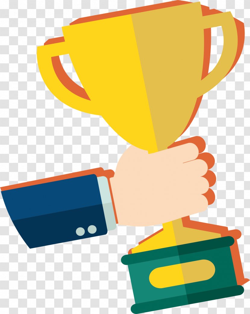 Award Trophy Clip Art - Yellow - Won The Transparent PNG