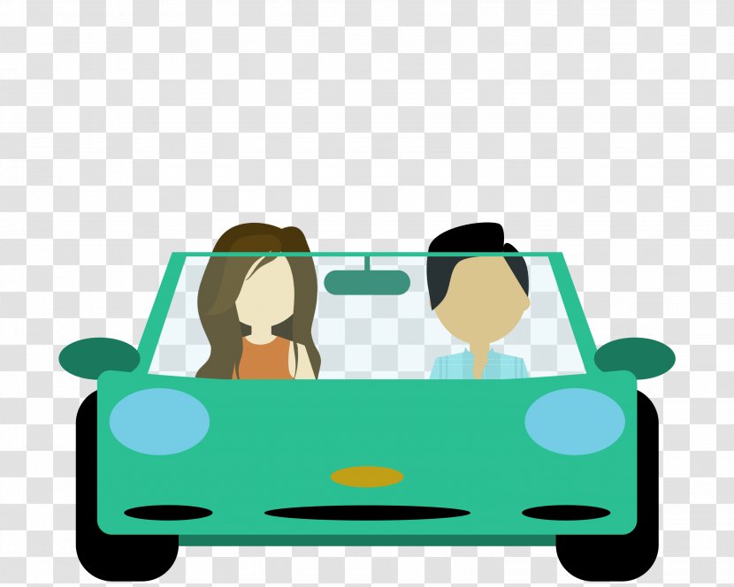 Driving Clip Art - Green - HD Transparent PNG