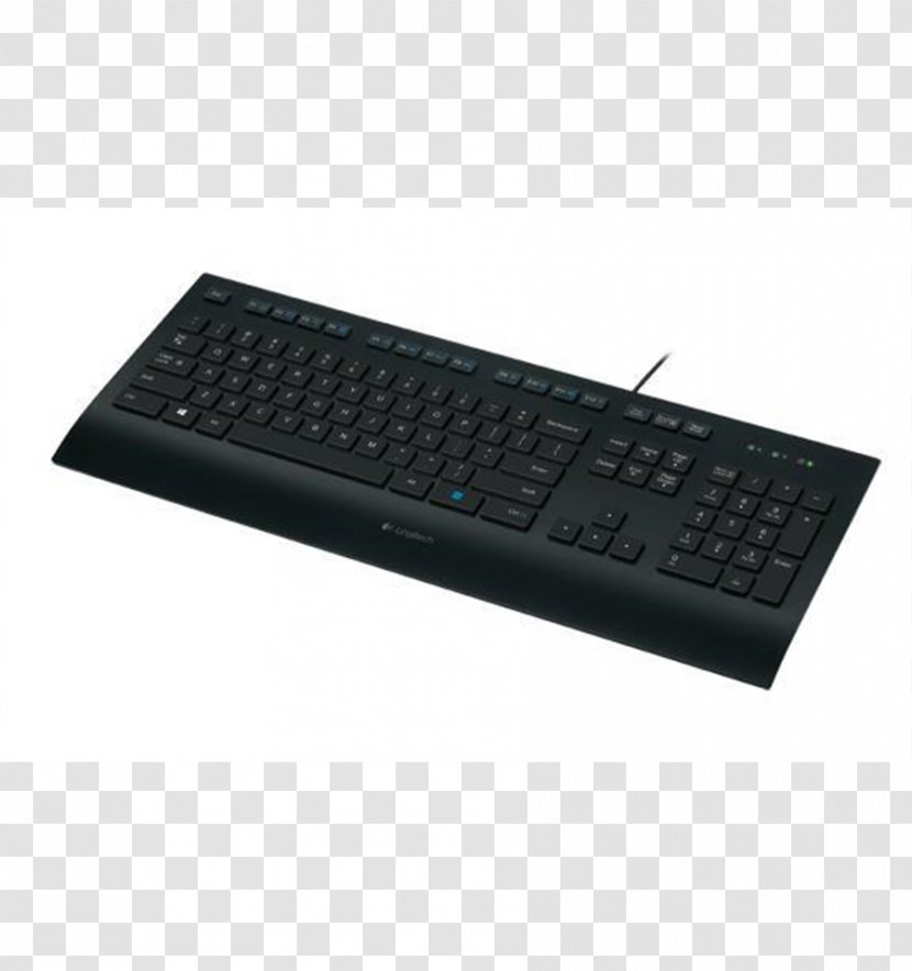 Computer Keyboard Mouse QWERTY USB Logitech - Qwerty Transparent PNG