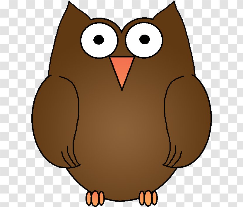 Bird Line Drawing - Owl - Brown Eastern Screech Transparent PNG
