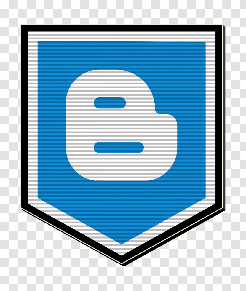 Blogger Icon Logo Media - Electric Blue - Finger Rectangle Transparent PNG