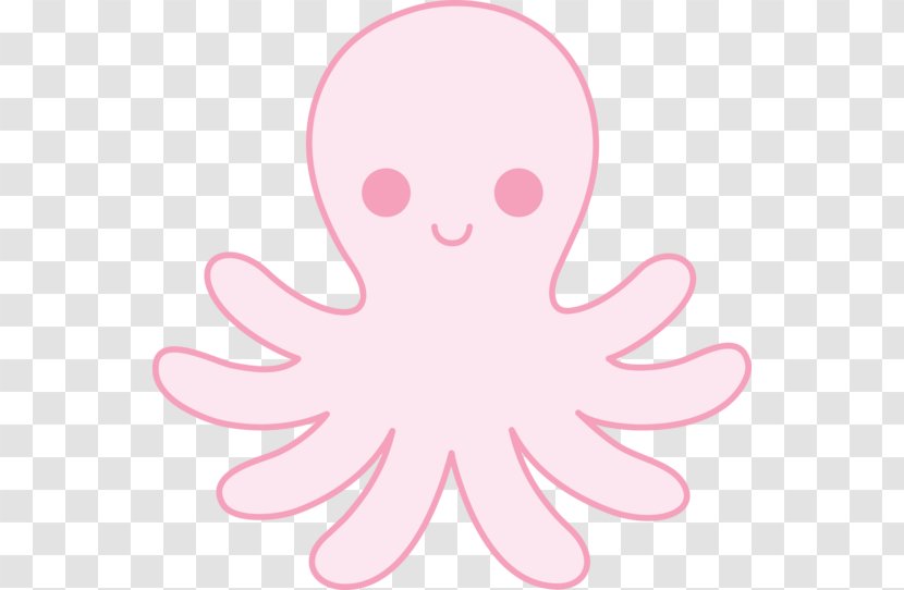 Blue-ringed Octopus Free Content Clip Art - Silhouette - Cute Cliparts Pink Transparent PNG