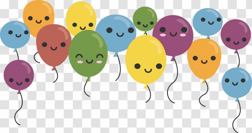 Balloon Illustration - Flower - Smile Cartoon Transparent PNG