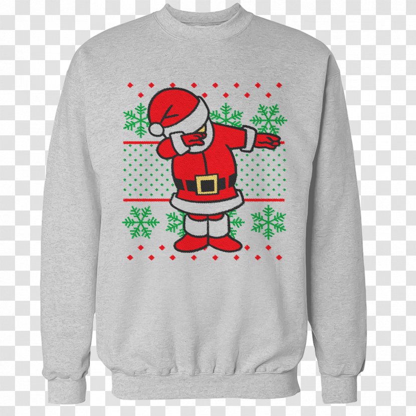 Hoodie Sweater Joke T-shirt Bluza - T Shirt - Dabbing Santa Transparent PNG