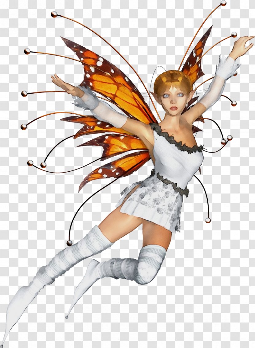 Wing Angel Costume Design Butterfly - Wet Ink Transparent PNG