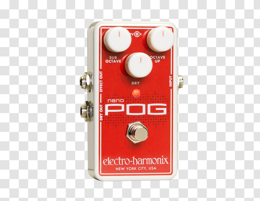 Electro-Harmonix Nano POG Effects Processors & Pedals Octave Guitar - Frame Transparent PNG