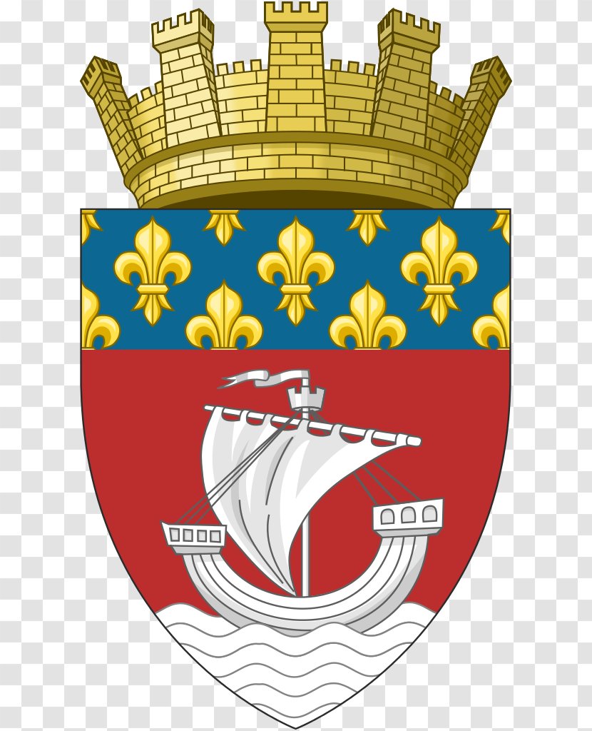 Coat Of Arms Paris Flag France - Symbol Transparent PNG
