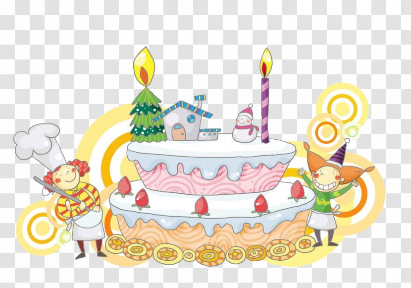 Birthday Cake Christmas Bakery - Royal Icing - My Transparent PNG