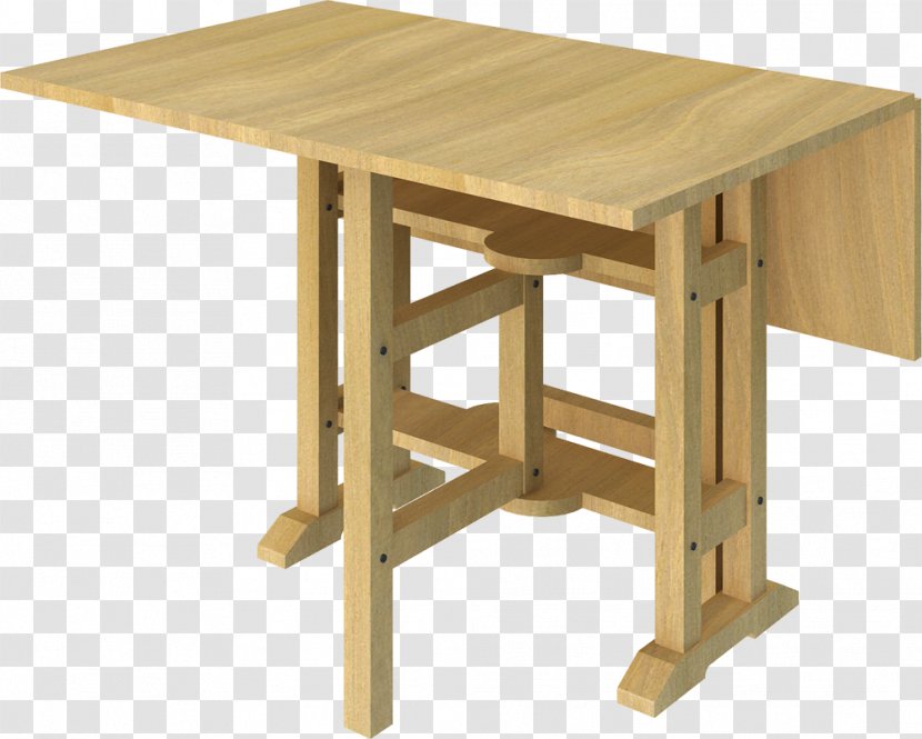 Table Rectangle Desk - Plywood - 3 Fold Transparent PNG