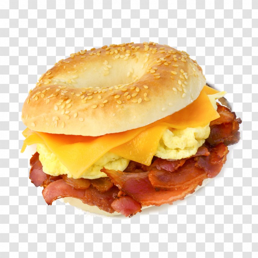 Bagel Bacon, Egg And Cheese Sandwich Breakfast Scrambled Eggs - Bacon Transparent PNG