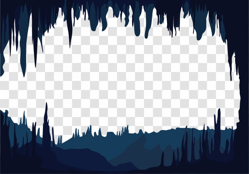 Cave Illustration - Daytime - Iceberg Black Hole Transparent PNG