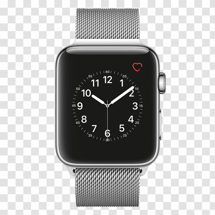 Apple Watch Series 2 3 Silver Milanese Loop Adult Band Smartwatch 1 Transparent PNG
