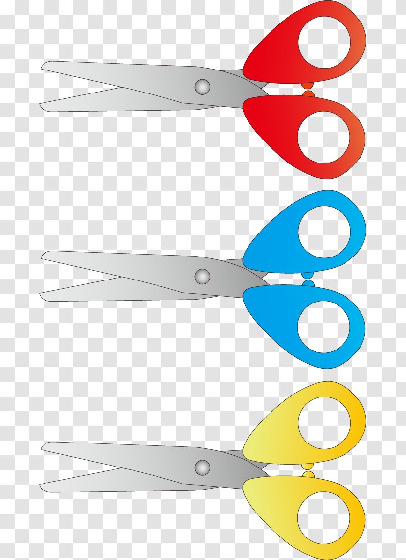 Scissors - Template - Vector Painted Transparent PNG