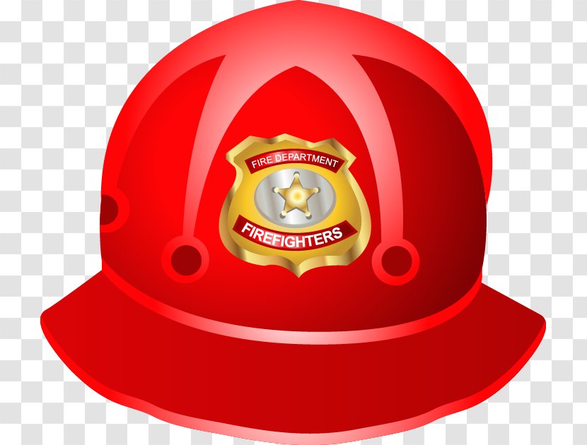 Helmet Firefighter Clip Art - Fireman Vector Material Transparent PNG