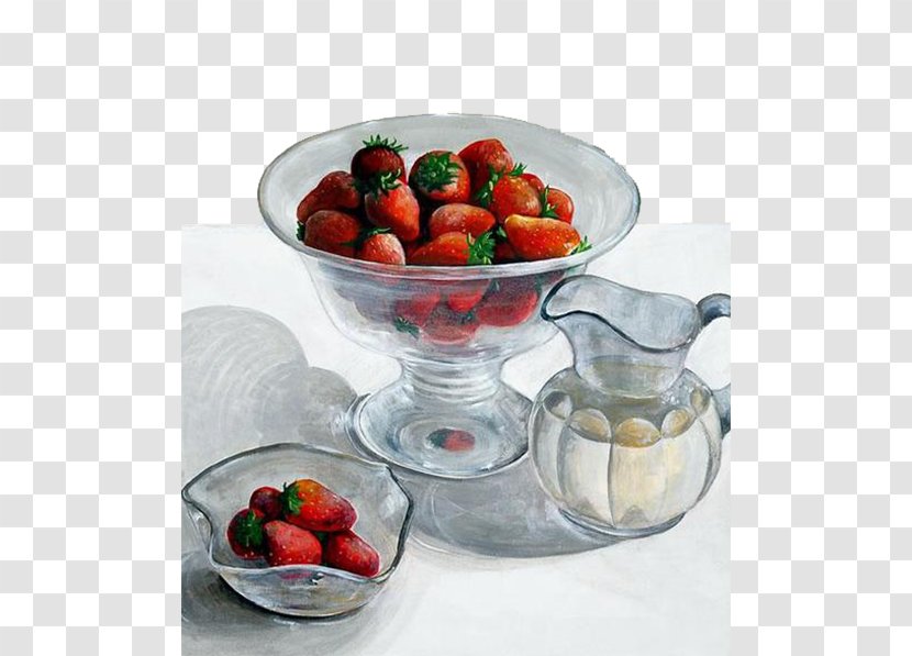 Musk Strawberry Vegetable Fruit - Platter - Red Transparent PNG