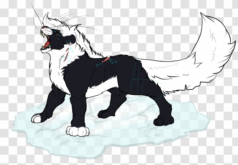 Dog Cat Demon Drawing - Silhouette Transparent PNG