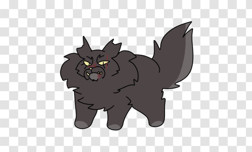 Black Cat Kitten Whiskers Dog - Fictional Character Transparent PNG