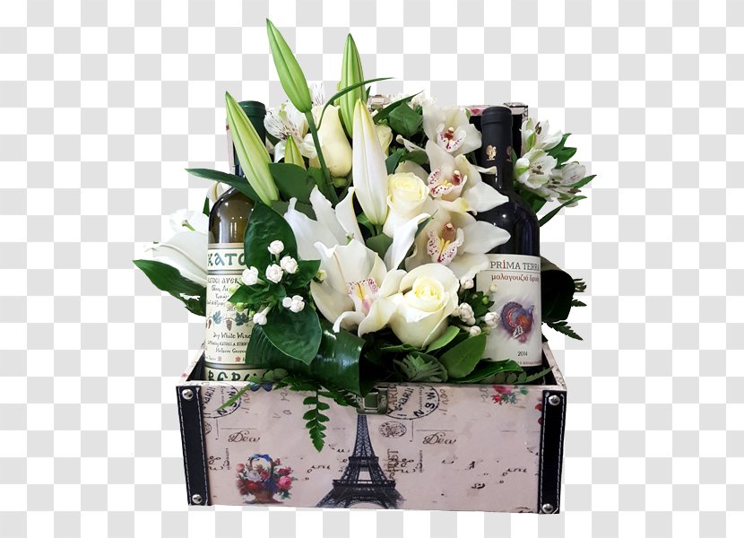 Floral Design Gift Flower Bouquet Wine Cut Flowers Transparent PNG