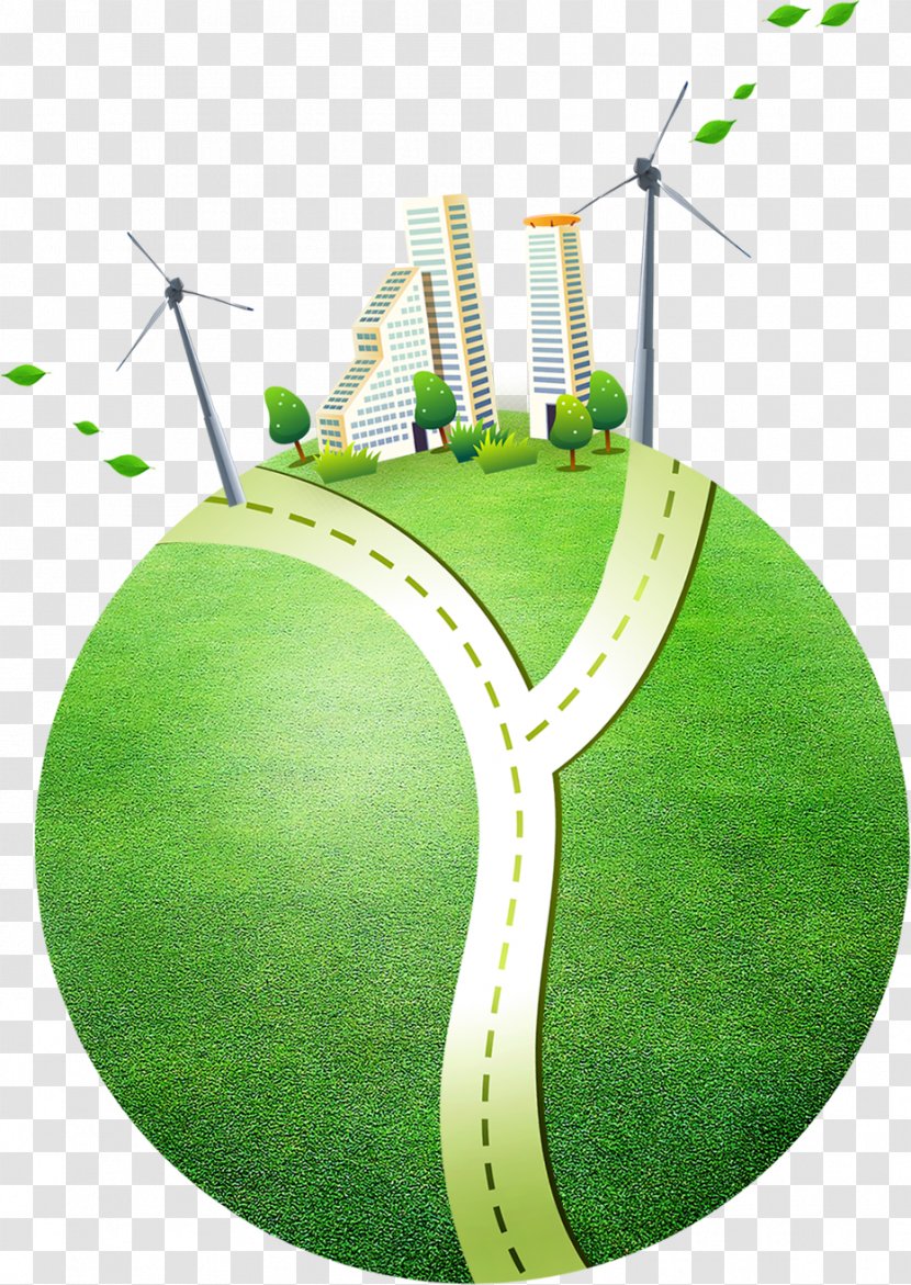 Earth Architecture Ko-tani - Green - Grass Windmill Building Transparent PNG