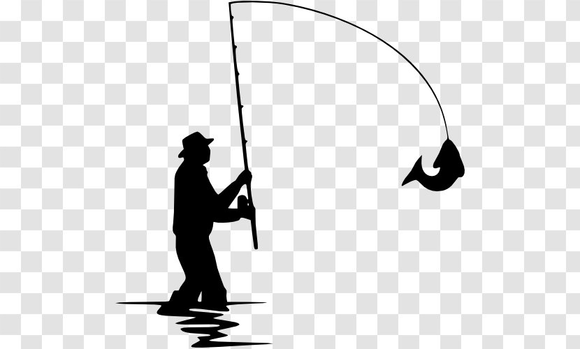 Fishing Silhouette Fisherman Clip Art - Royaltyfree Transparent PNG