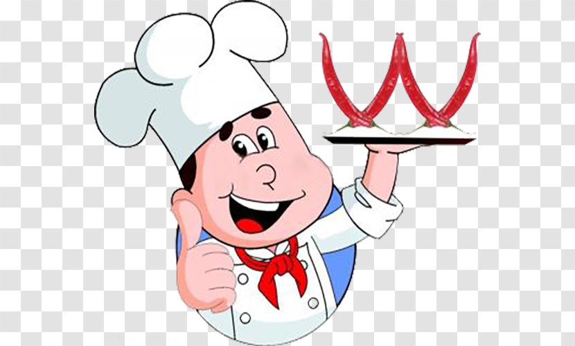 Chinese Cuisine Cook Cartoon - Flower - Boy Holding A Lobster Chef Transparent PNG